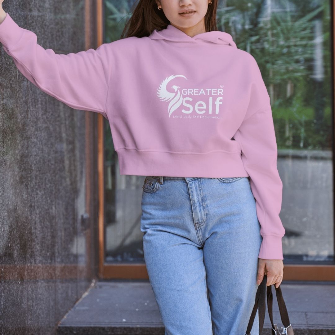 Greater Self Pink Pullover Hoodie - Cozy and Motivational Apparel | Black Friday Deals | Limited Time Offer