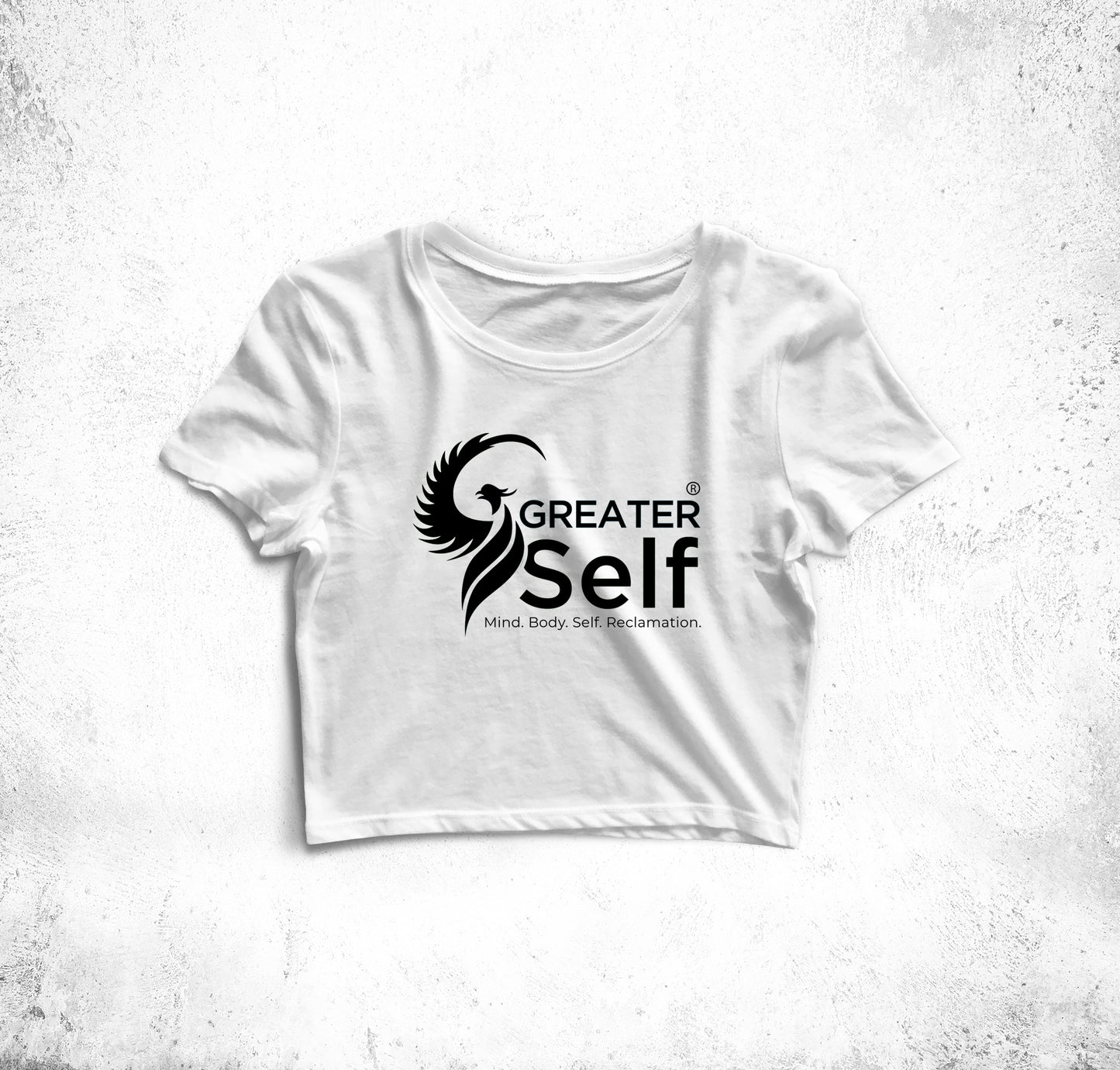 Greater Self Logo Crop Top - Comfortable Mind-Body-Spirit Apparel  | Black Friday Deals | Limited Time Offer